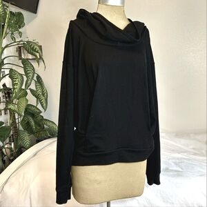 Capezio Black Oversized Sweatshirt Hoodie, Dance, Size S
